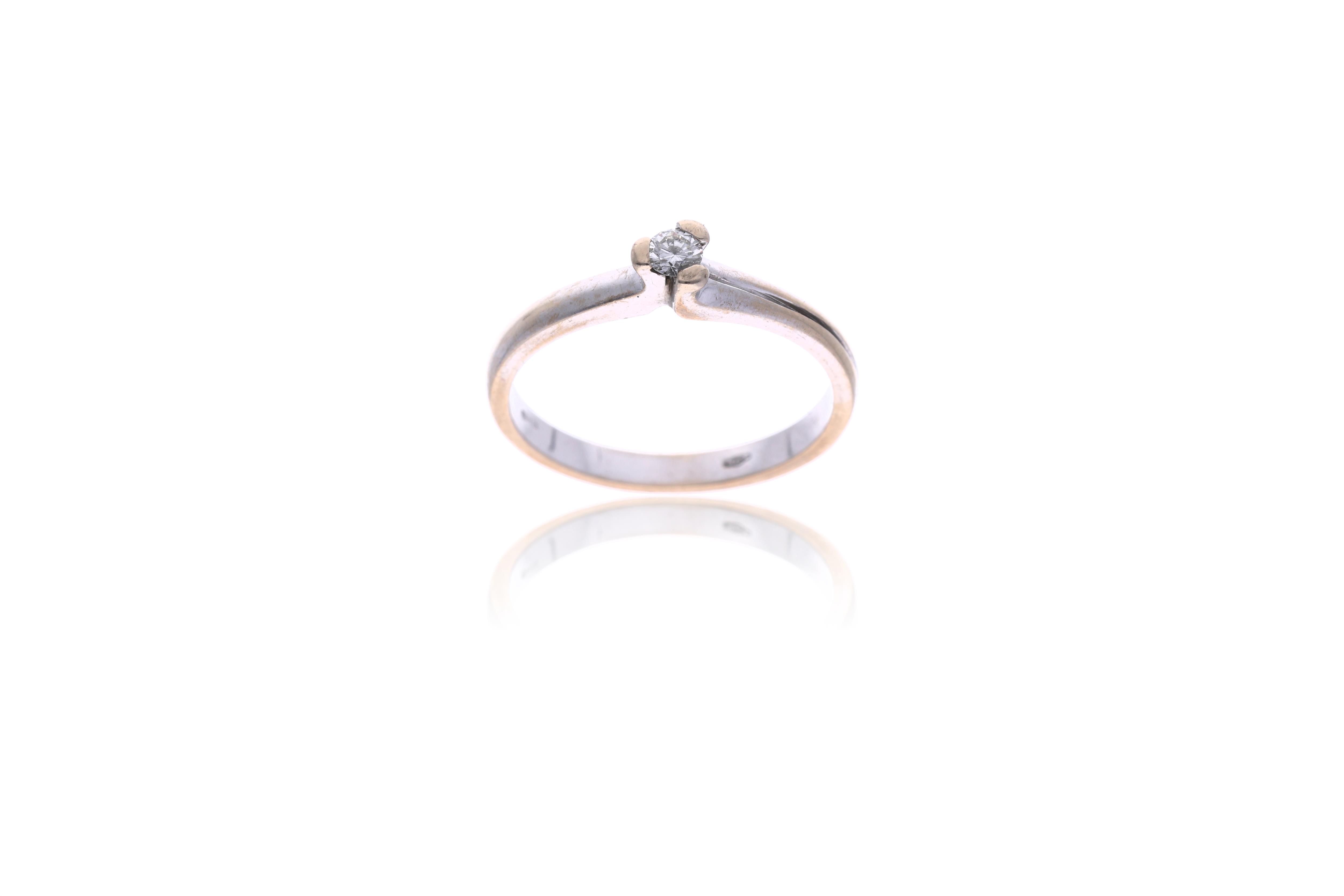 Anello con diamante - Asta Preziosi