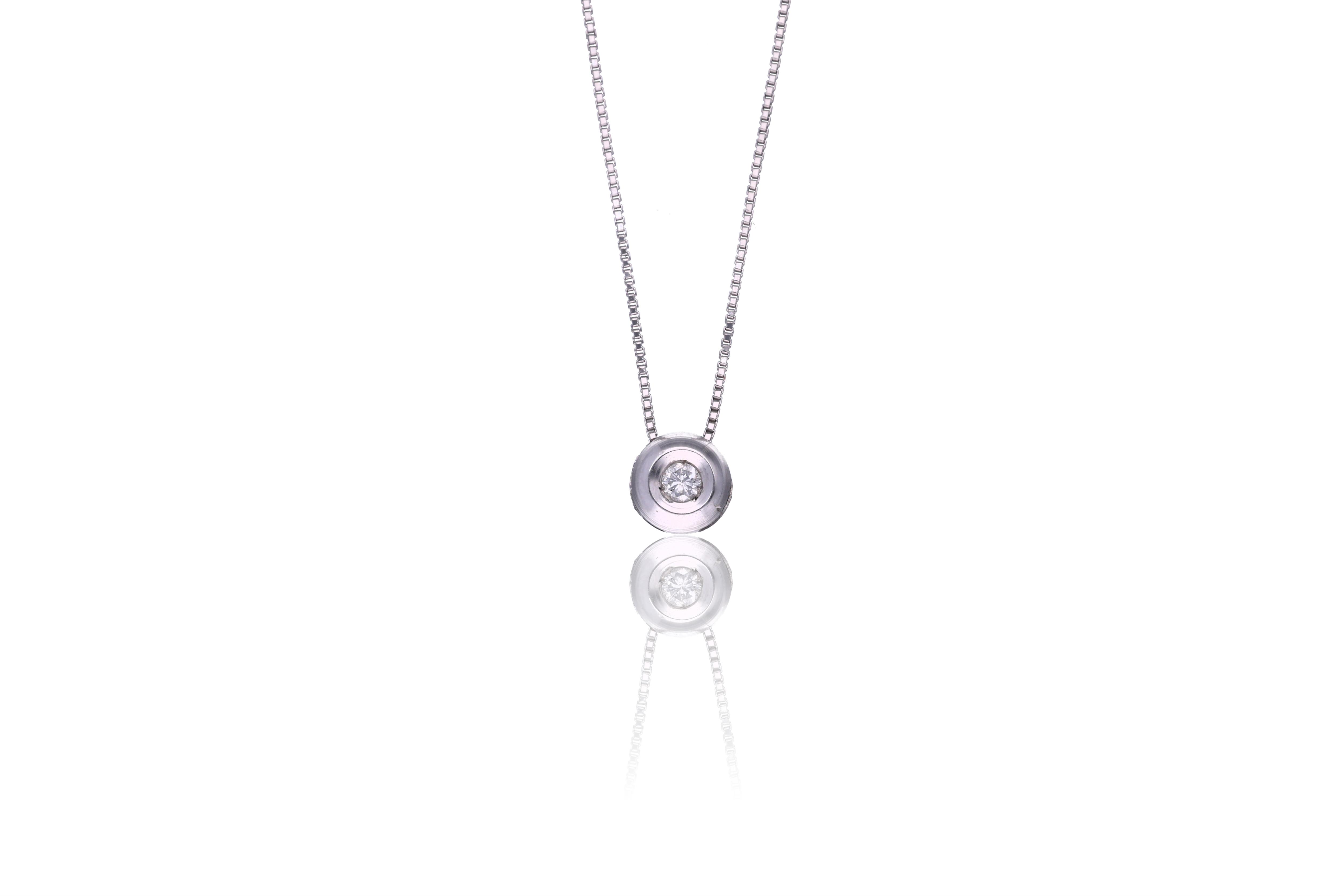 Collana con diamante - Asta Preziosi