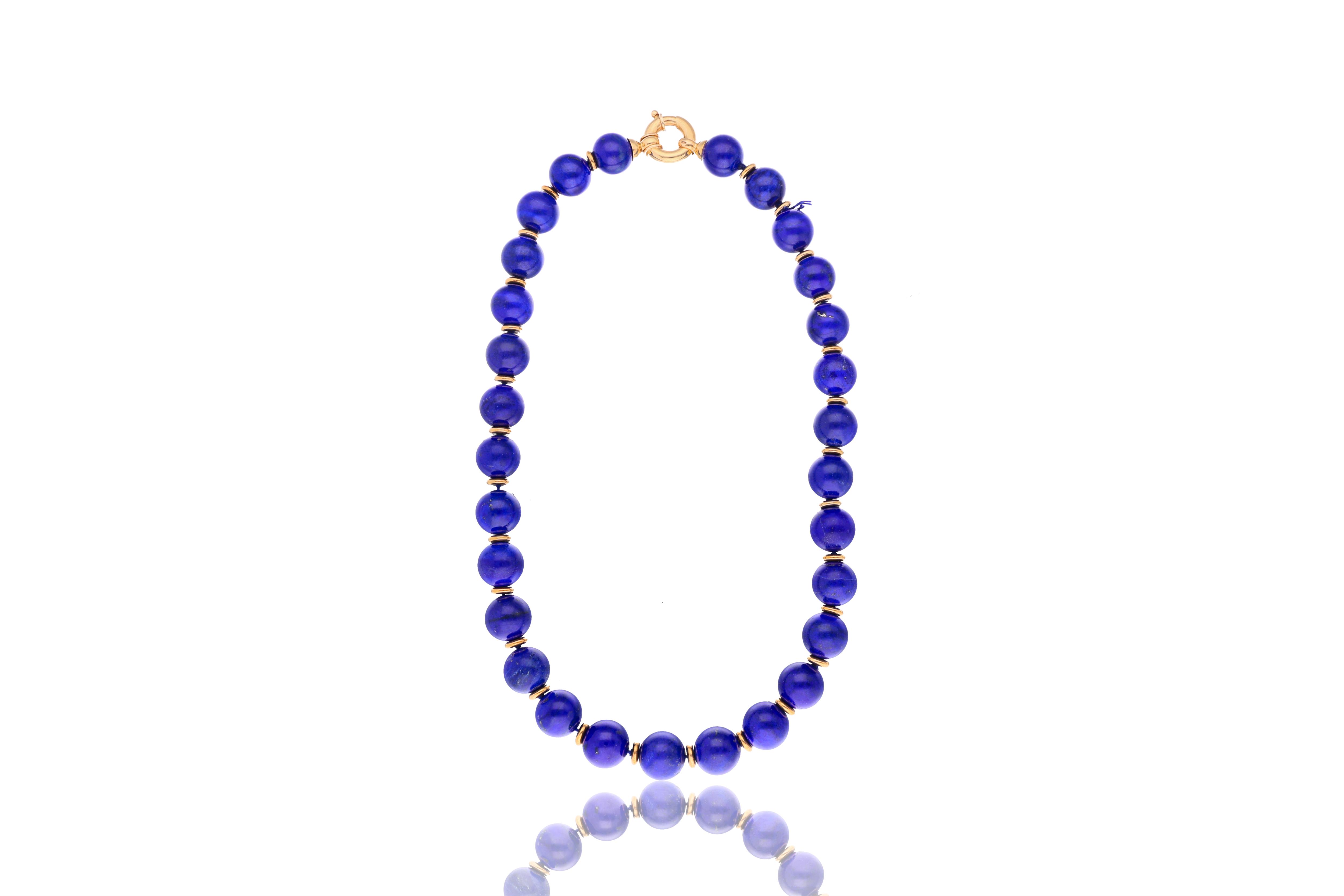Collana con sfere di lapislazzuli - Asta Preziosi