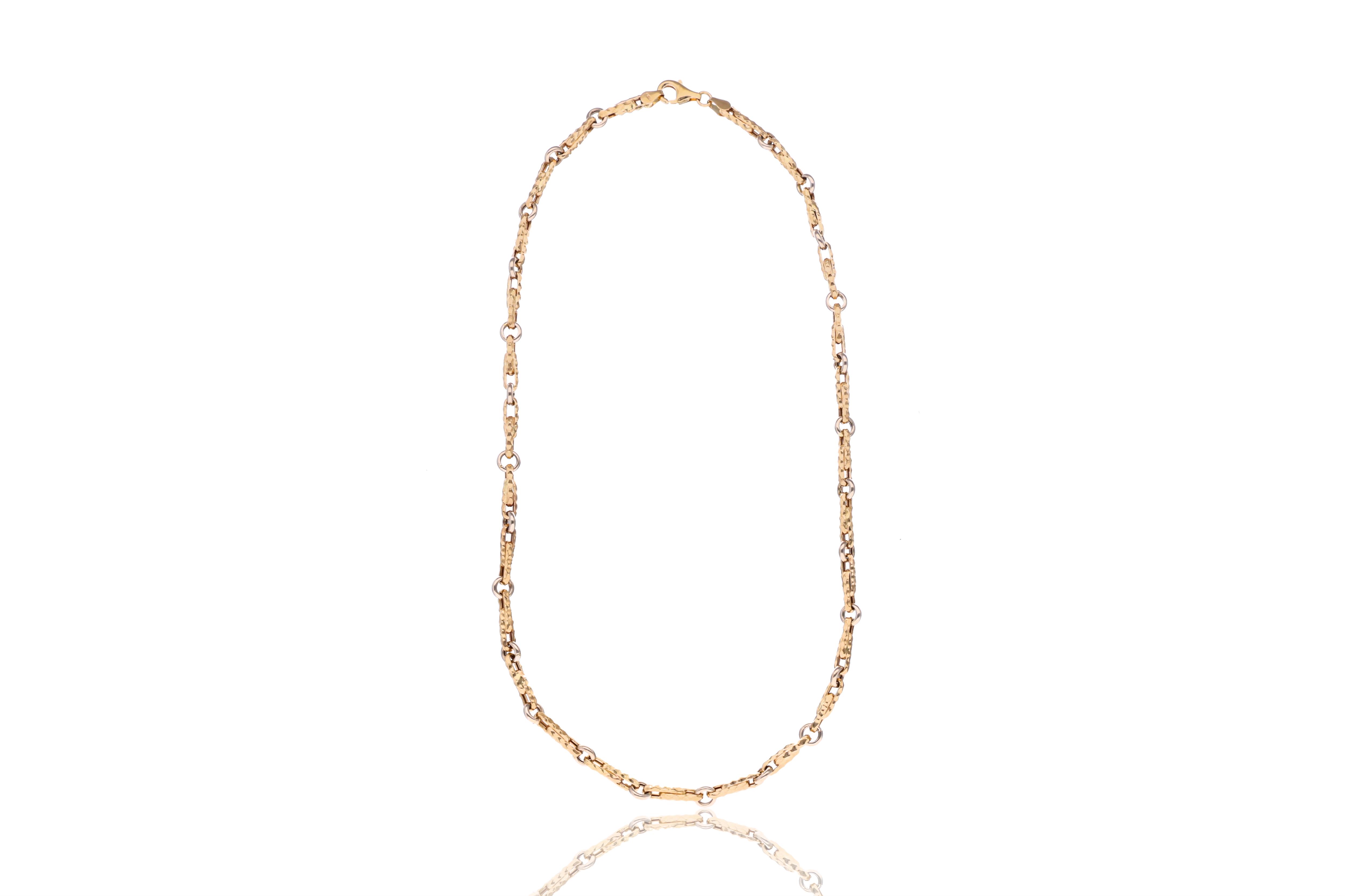Collana in oro bicolore - Asta Preziosi