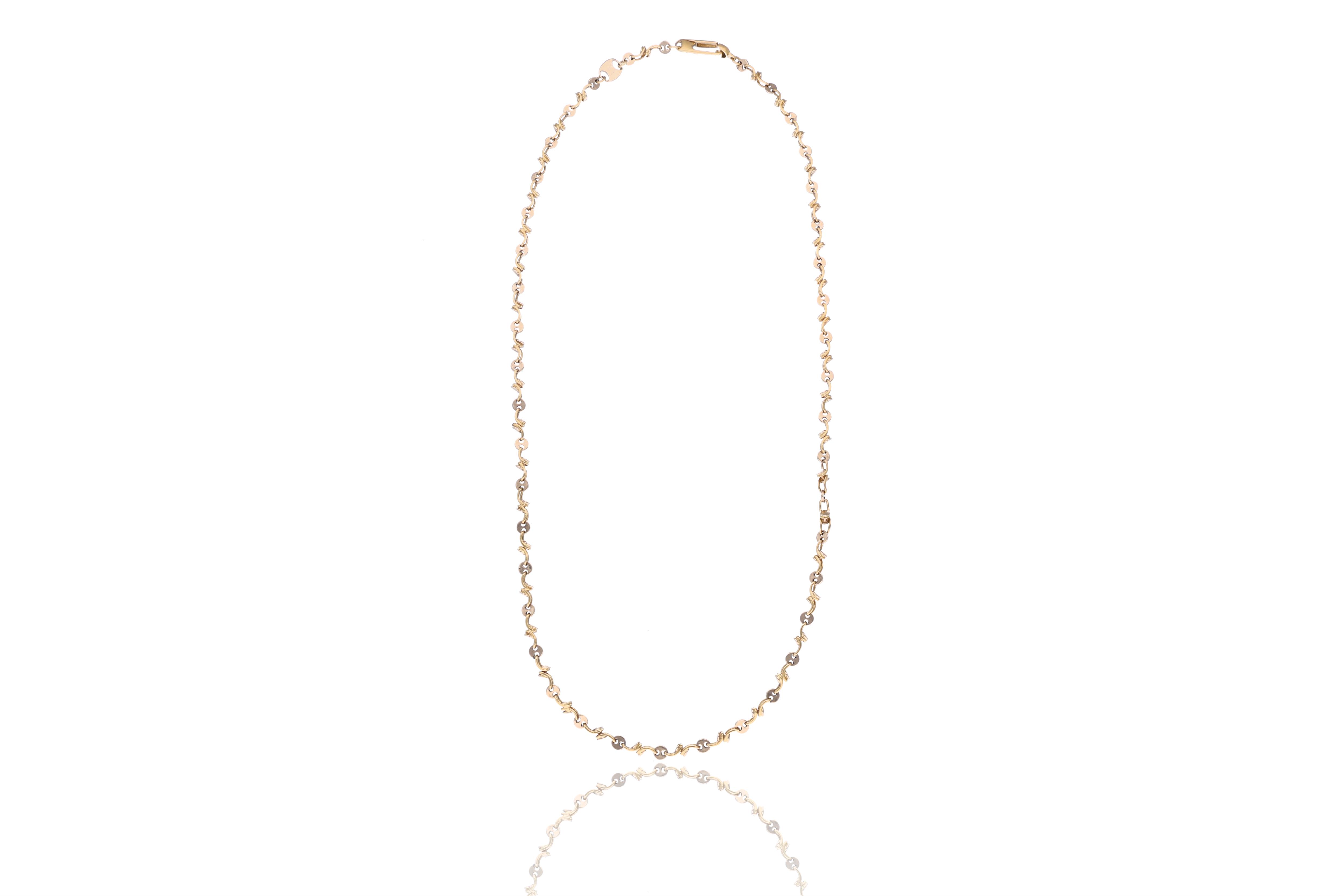 Collana in oro bicolore - Asta Preziosi