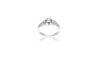 Anello con diamante - Asta Preziosi