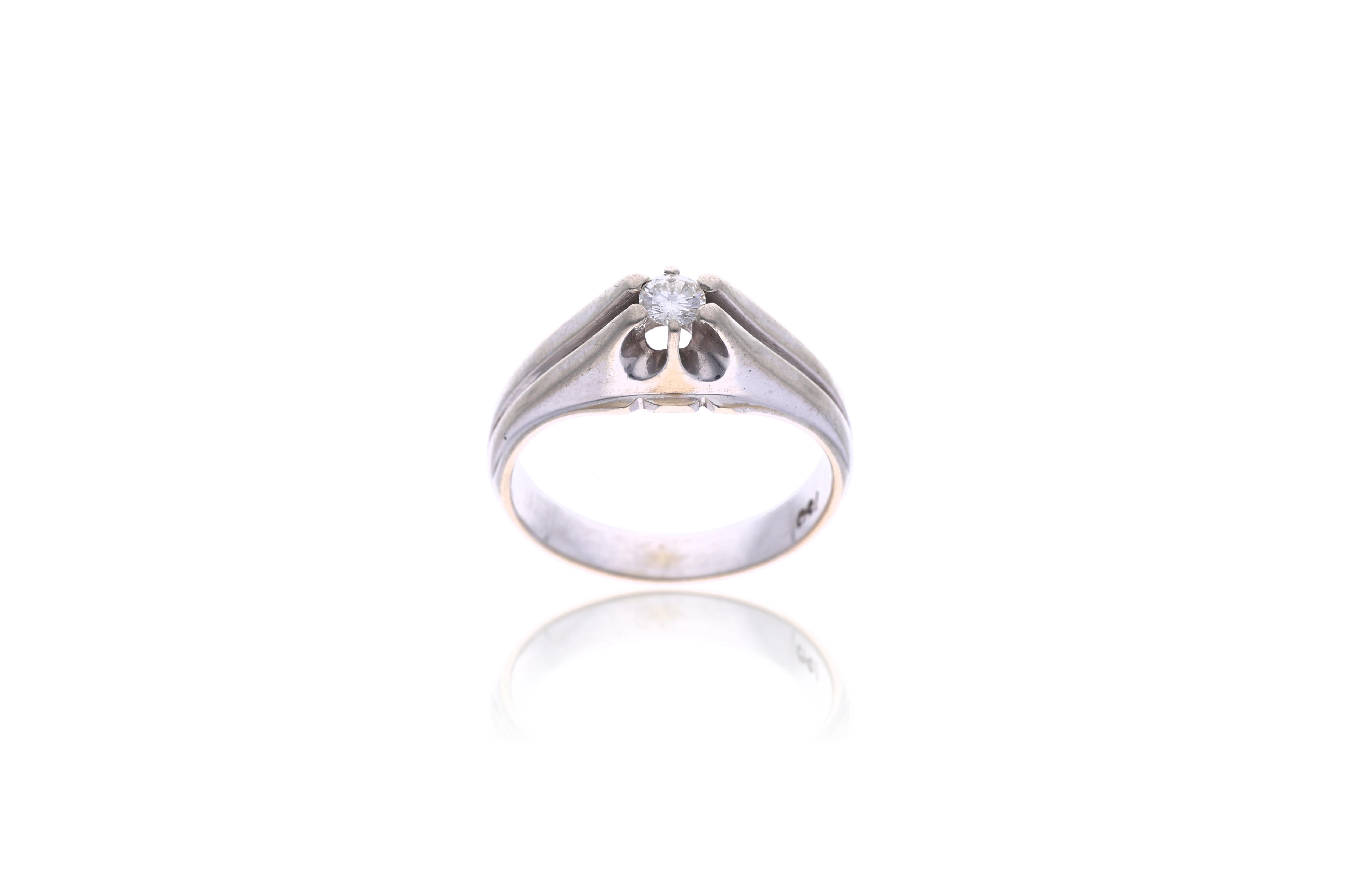 Anello con diamante - Asta Preziosi