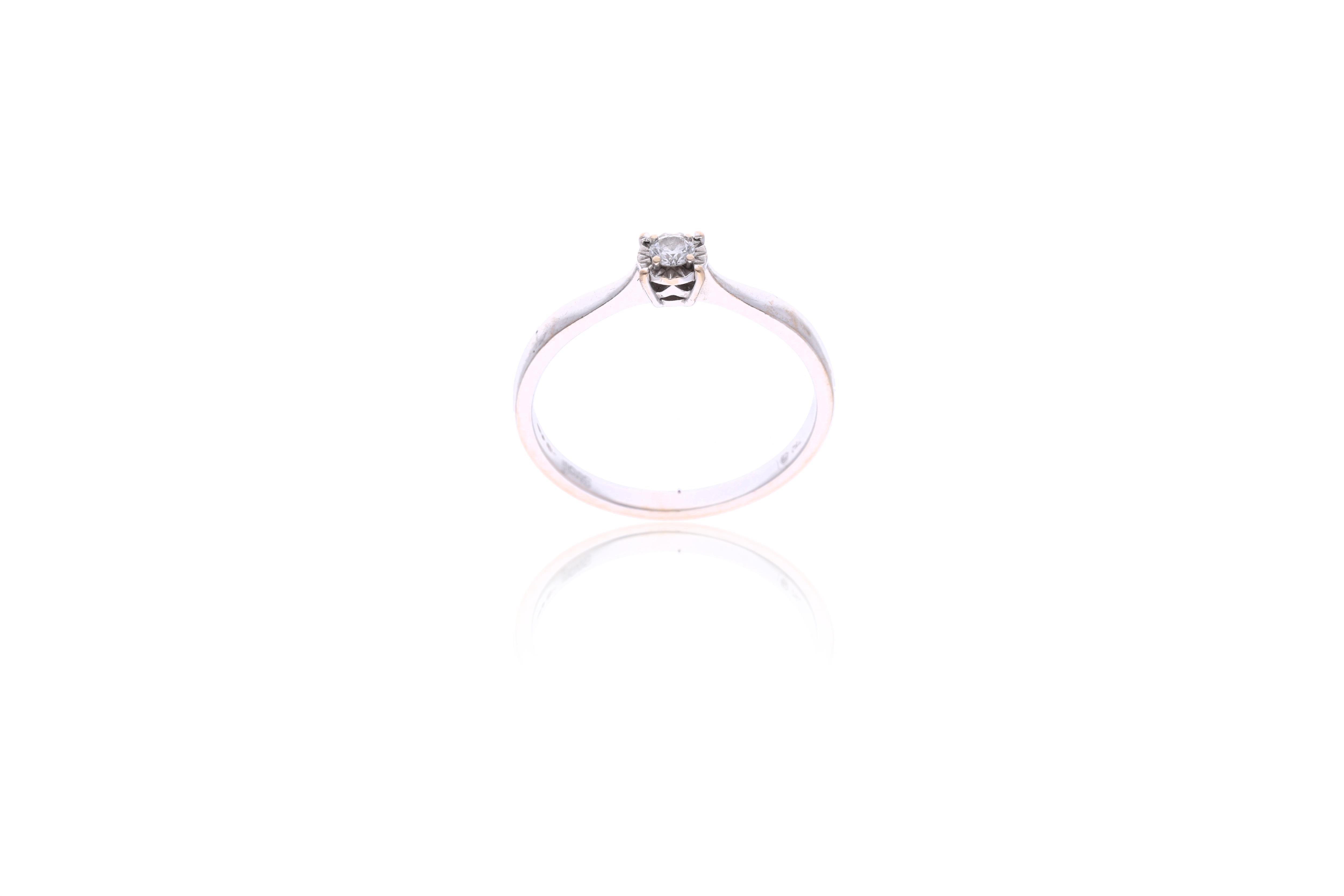 Anello con diamante - Asta Preziosi