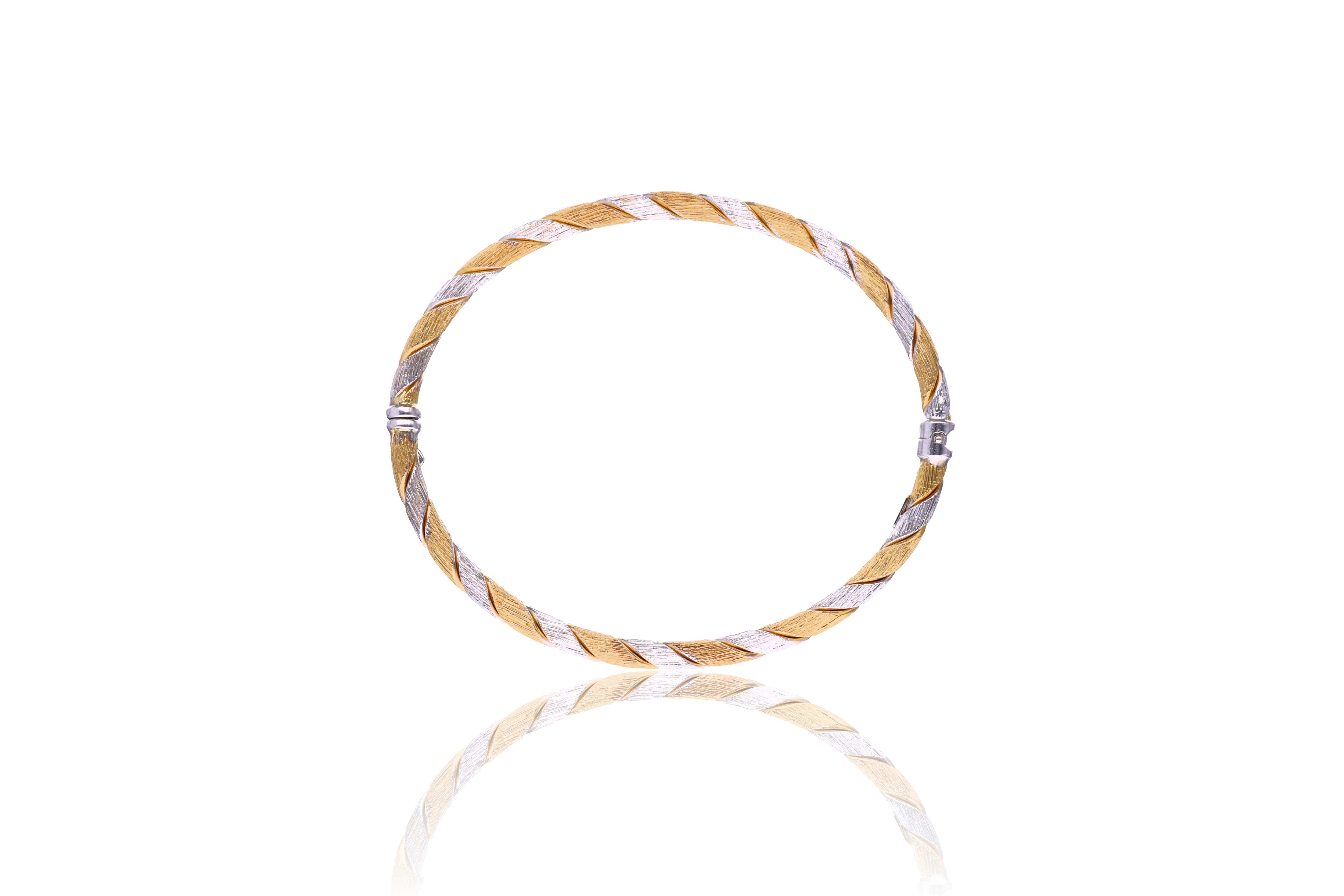 Bracciale in oro bicolore - Asta Preziosi