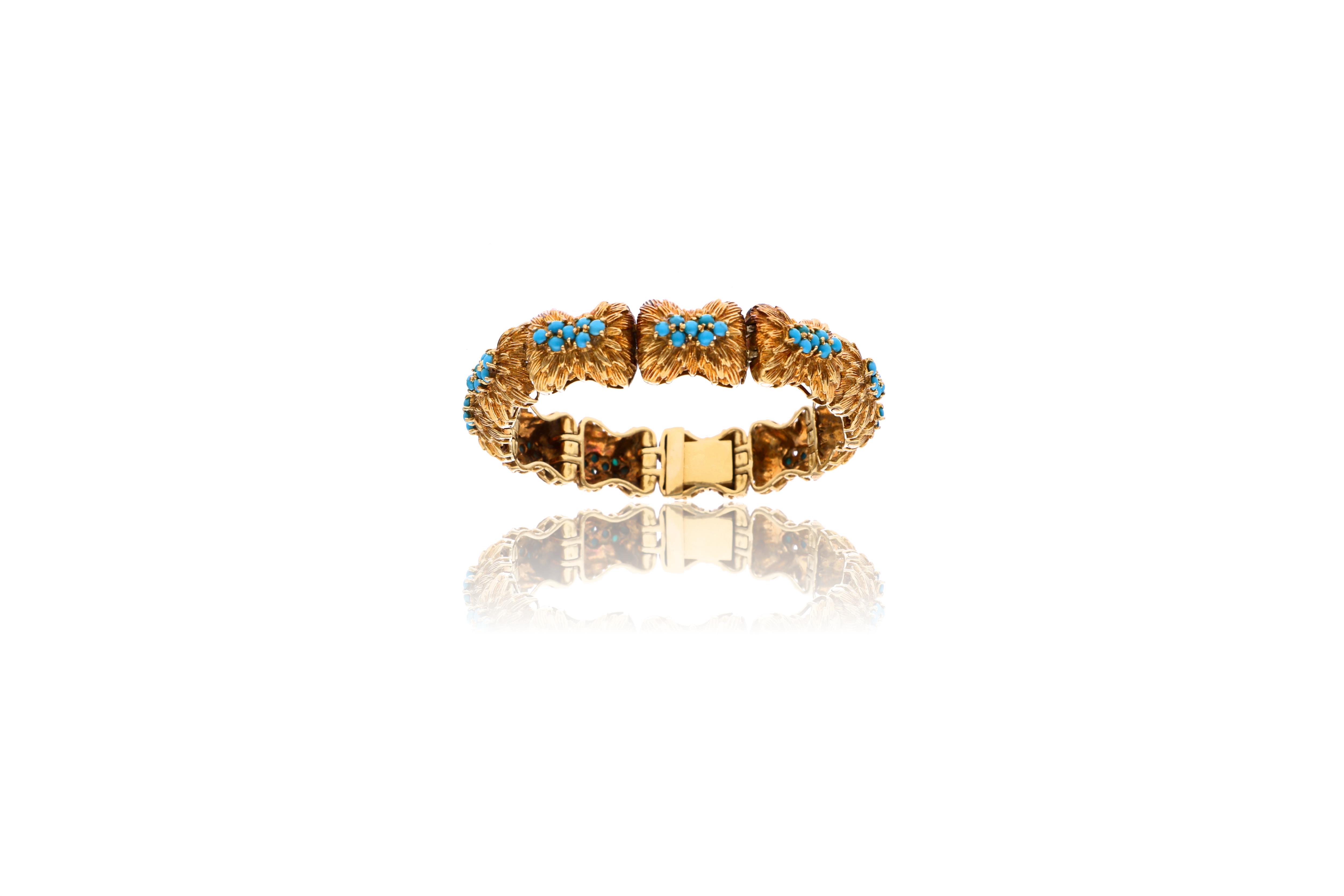 Bracciale modulare con turchesi - Asta Preziosi