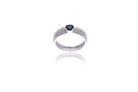 Anello con zaffiro e diamanti - Asta Preziosi Anello con zaffiro e diamanti - Asta Preziosi