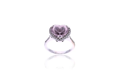 Anello con kunzite e diamanti - Asta Preziosi Anello con kunzite e diamanti - Asta Preziosi