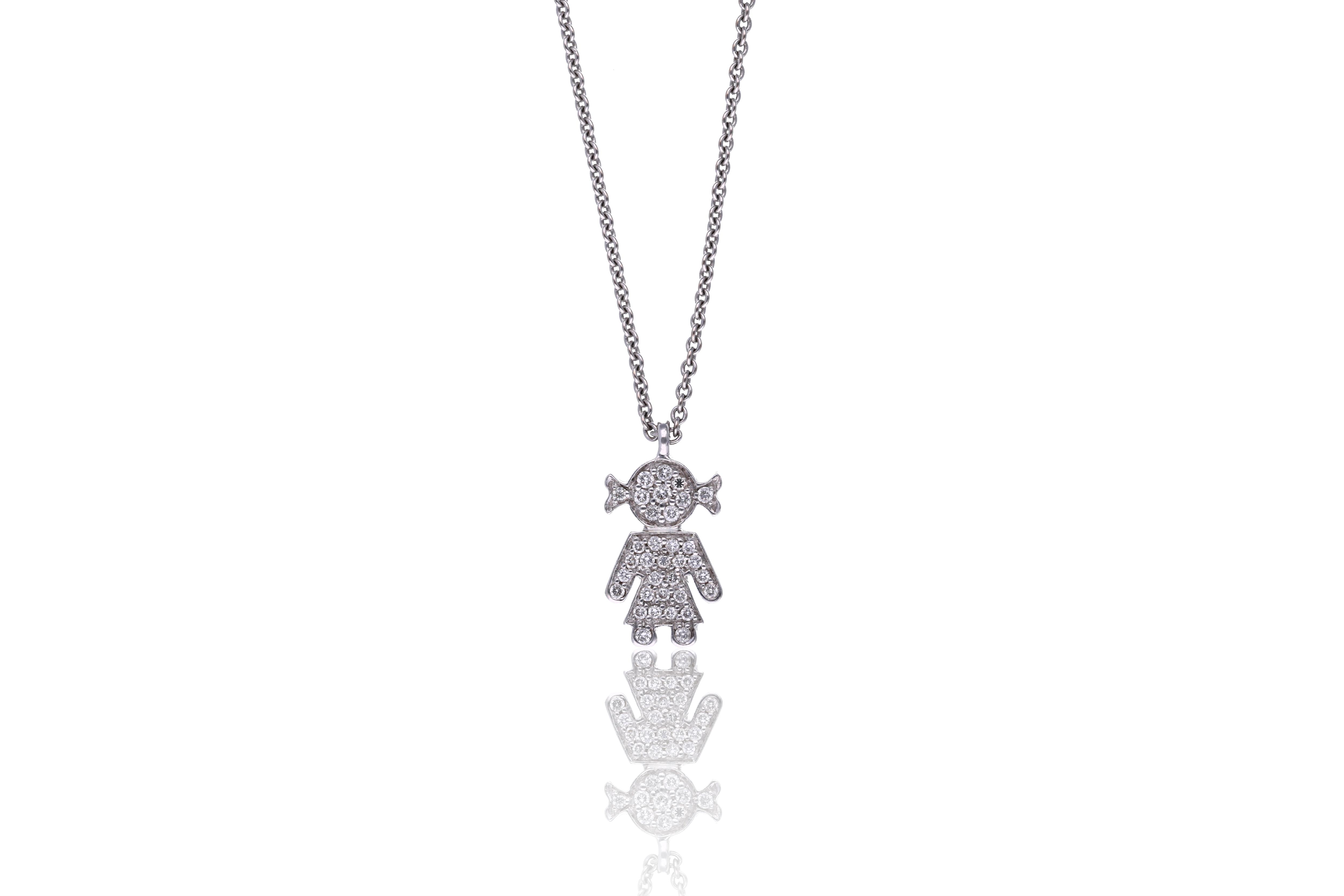 Collana e ciondolo con diamanti - Asta Preziosi
