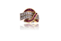 Anello con diamanti e rubini - Asta Preziosi Anello con diamanti e rubini - Asta Preziosi