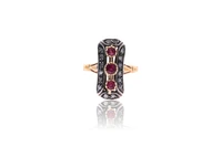 Anello con rubini e diamanti - Asta Preziosi Anello con rubini e diamanti - Asta Preziosi