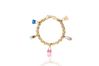 Bracciale charms con ciondoli smaltati - Asta Preziosi Bracciale charms con ciondoli smaltati - Asta Preziosi