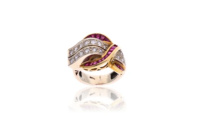 Anello con diamanti e rubini - Asta Preziosi Anello con diamanti e rubini - Asta Preziosi