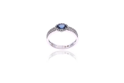 Anello con zaffiro e diamanti - Asta Preziosi Anello con zaffiro e diamanti - Asta Preziosi