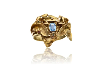 Bracciale con diamante, rubini, smeraldi e pietra - Asta Preziosi Bracciale con diamante, rubini, smeraldi e pietra - Asta Preziosi