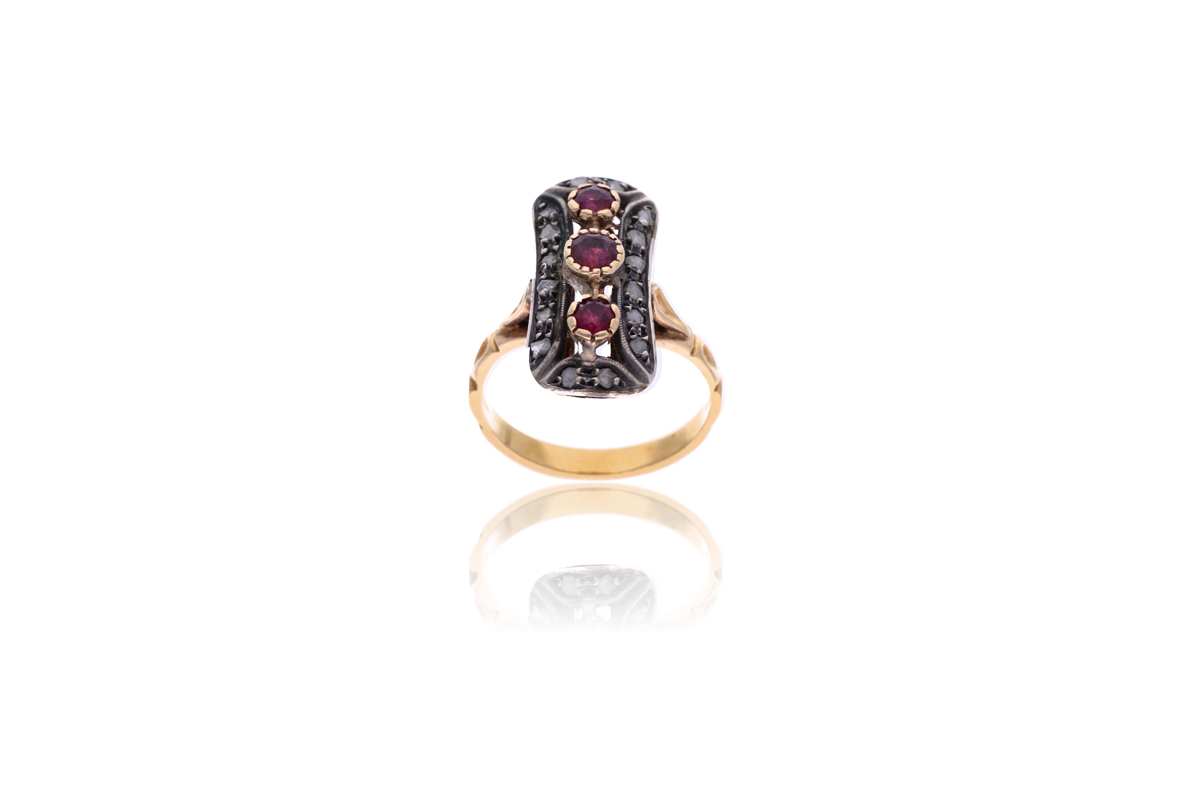 Anello con rubini e diamanti - Asta Preziosi