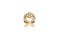Anello con diamante - Asta Preziosi