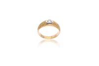 Anello con diamante in oro bicolore - Asta Preziosi Anello con diamante in oro bicolore - Asta Preziosi