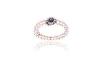 Bracciale con diamante, pietre e perle coltivate - Asta Preziosi Bracciale con diamante, pietre e perle coltivate - Asta Preziosi