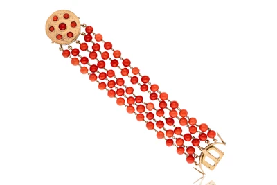 Bracciale con corallo - Asta Preziosi Bracciale con corallo - Asta Preziosi