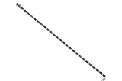 Bracciale con diamanti e zaffiri - Asta Preziosi Bracciale con diamanti e zaffiri - Asta Preziosi