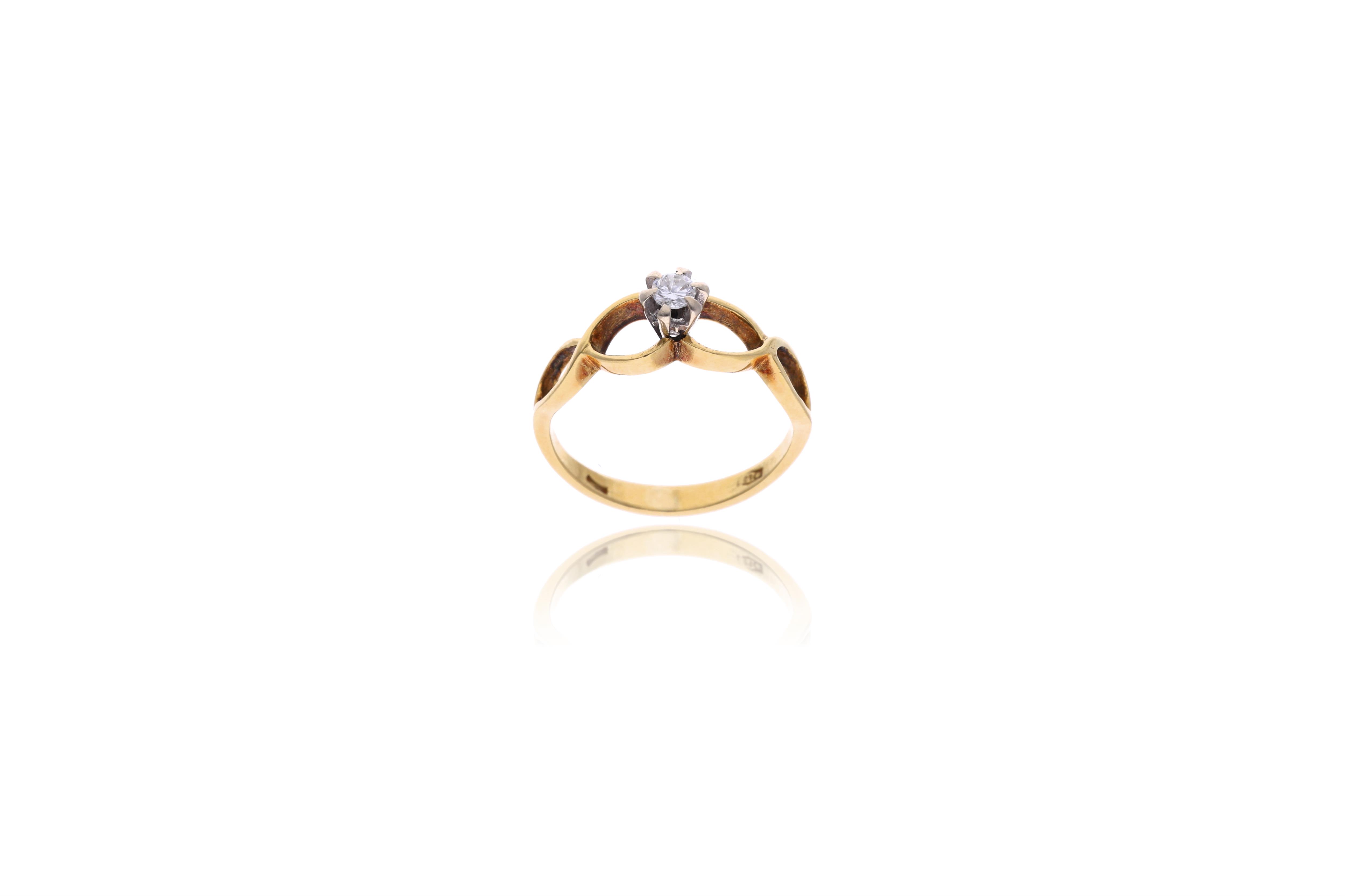 Anello con diamante - Asta Preziosi
