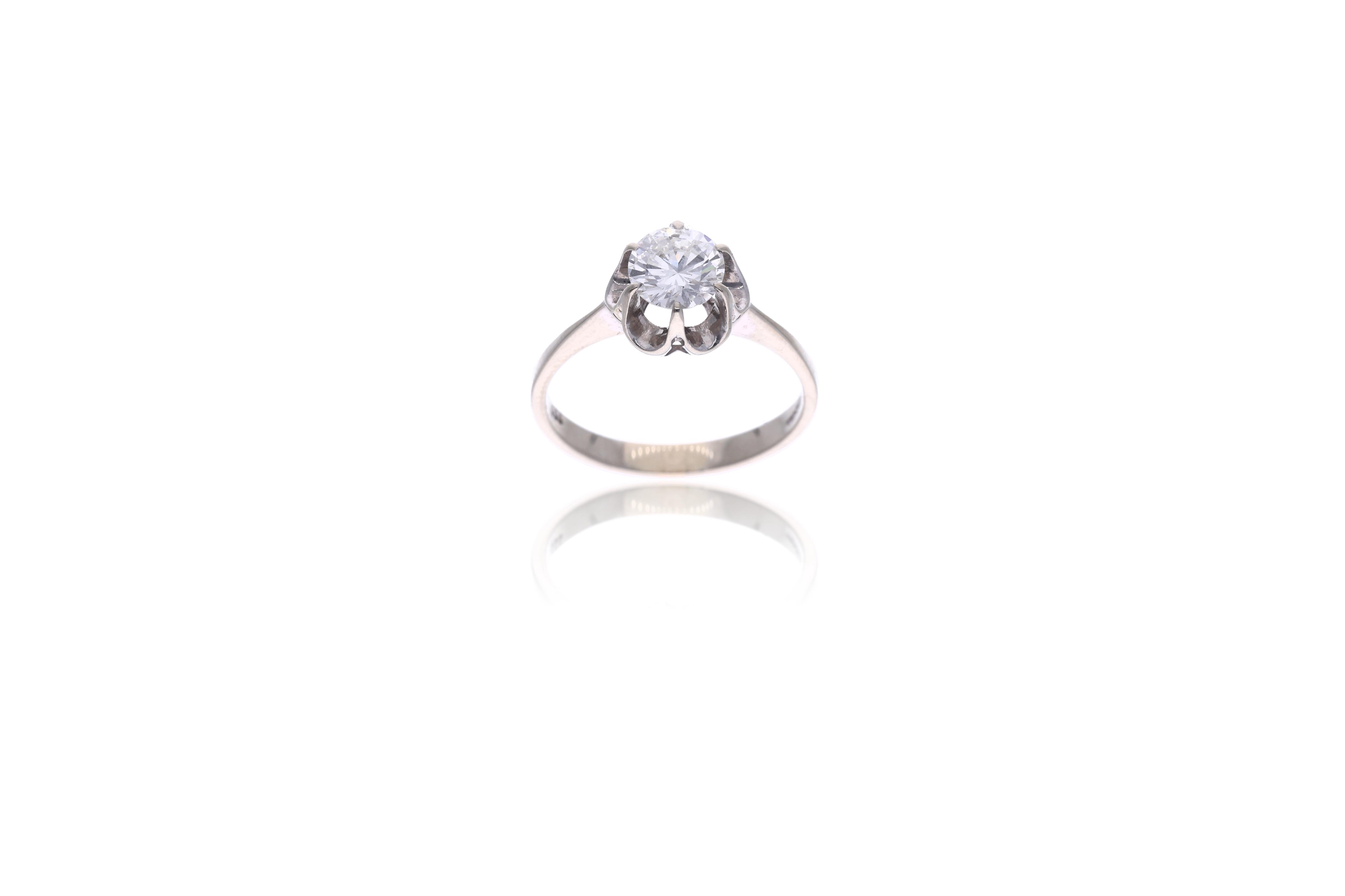 Anello con diamante - Asta Preziosi