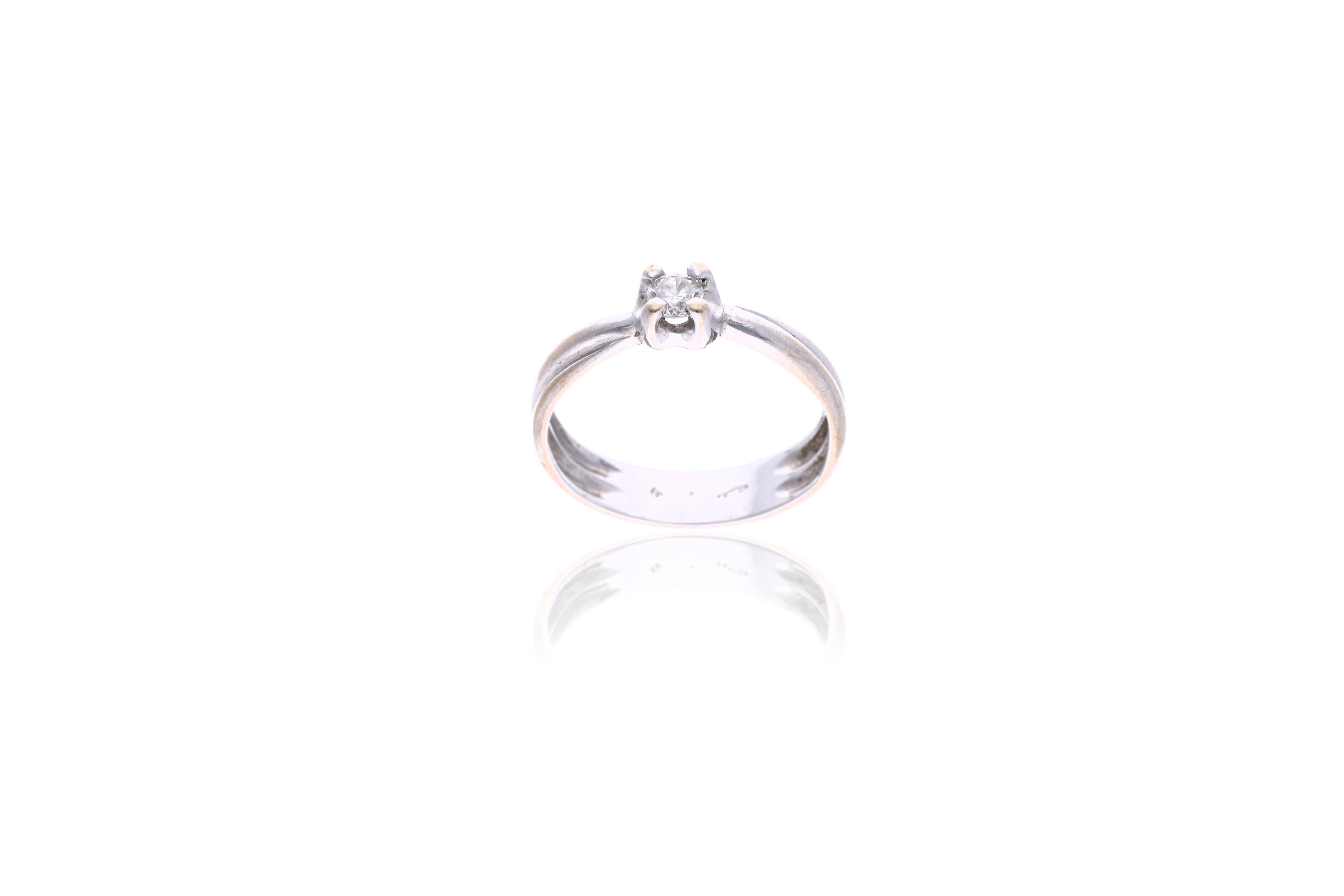 Anello con diamante - Asta Preziosi