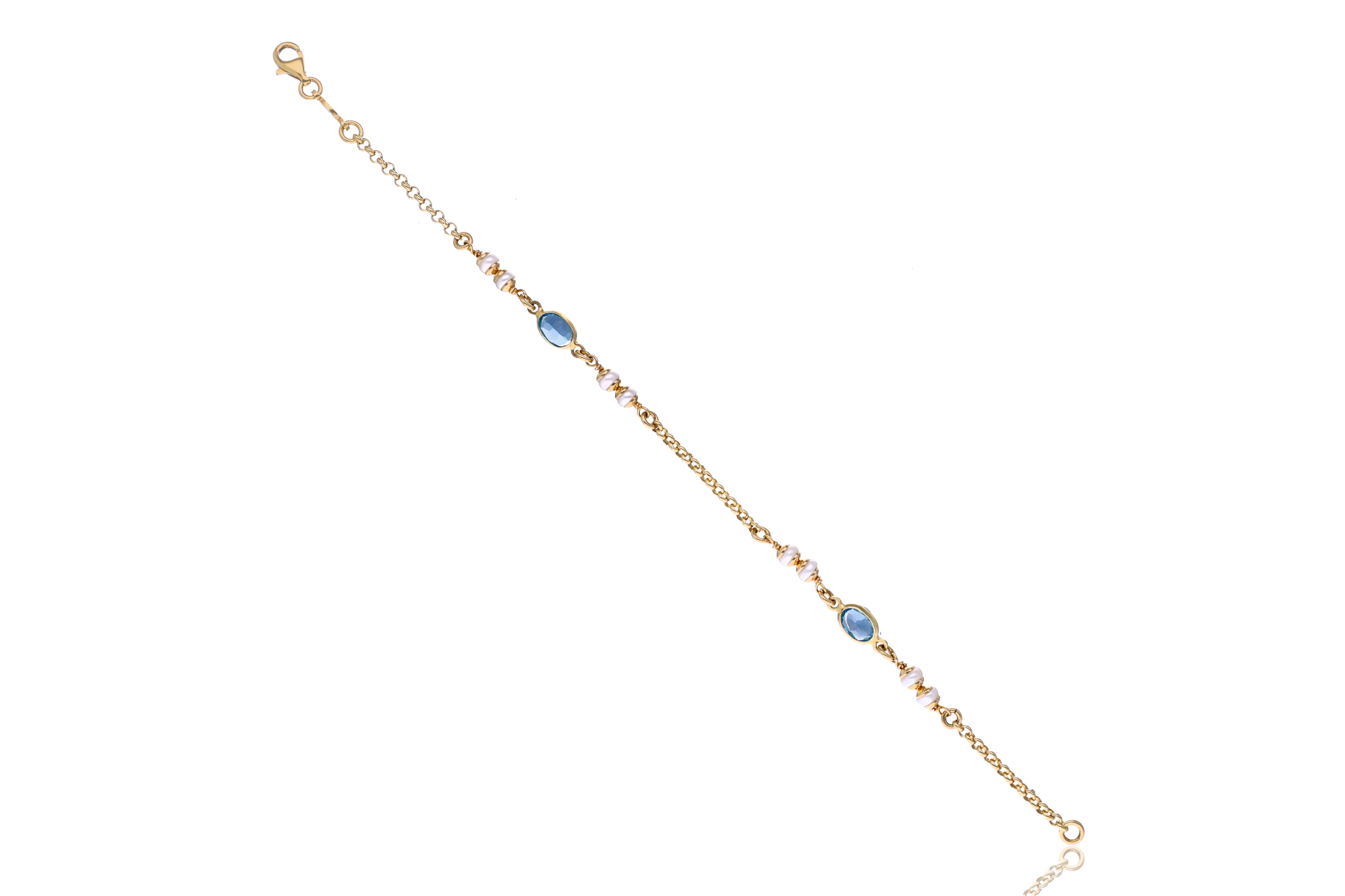 Bracciale con perle d'acqua dolce e pietre - Asta Preziosi