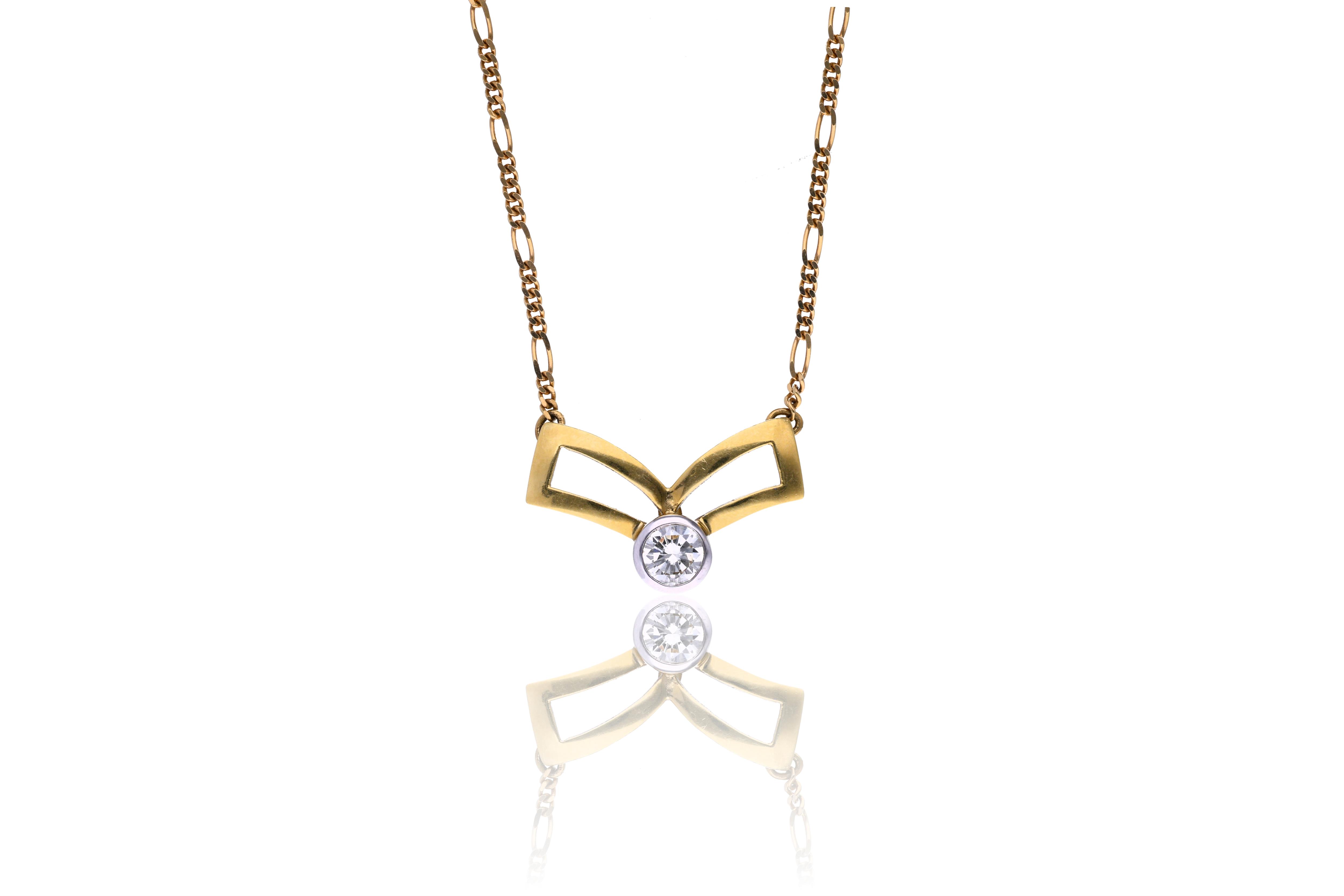 Collana con diamante - Asta Preziosi