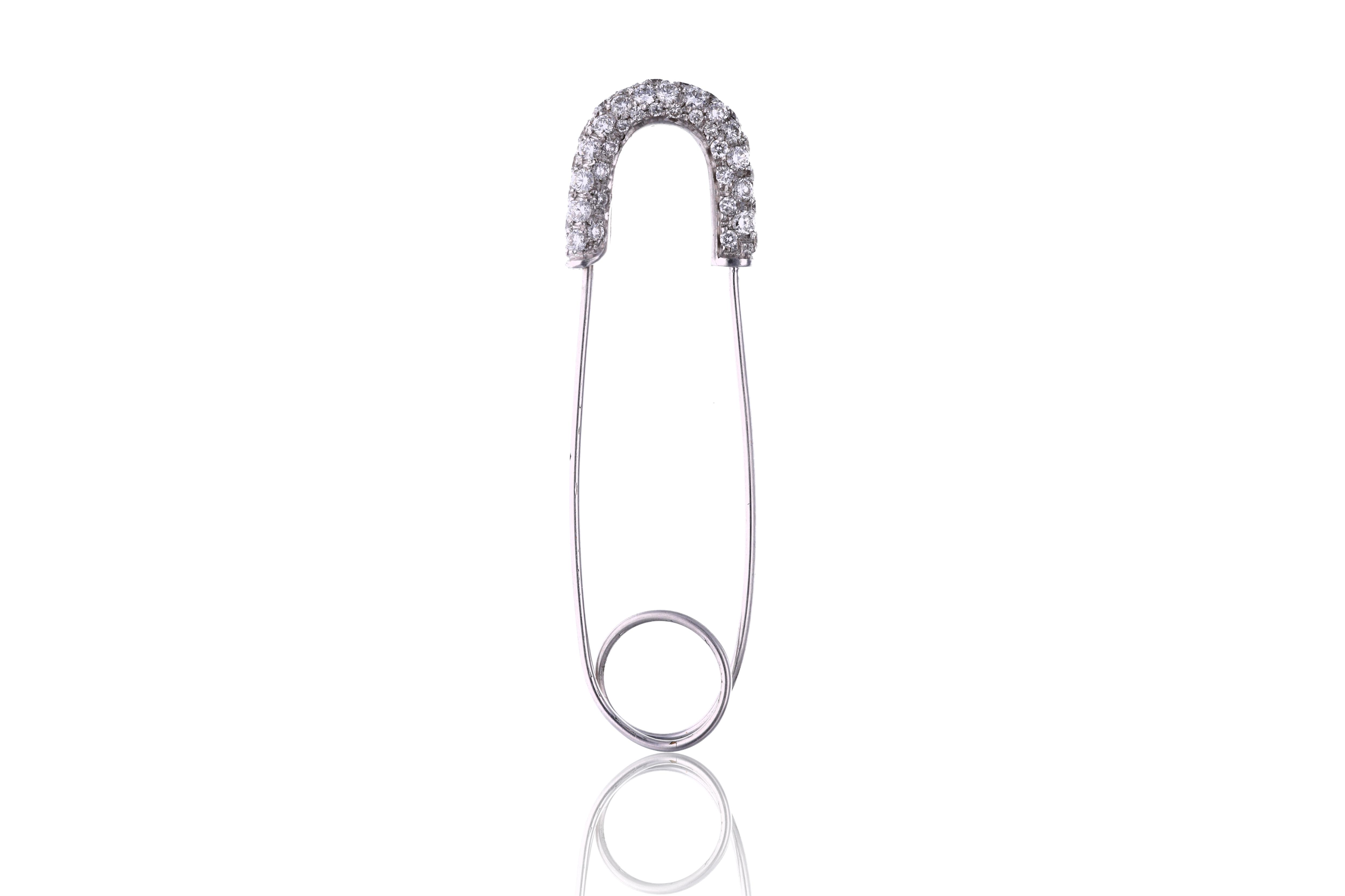 Spilla con diamanti - Asta Preziosi