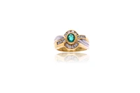 Anello con smeraldo e diamanti - Asta Preziosi Anello con smeraldo e diamanti - Asta Preziosi