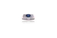 Anello con zaffiro e diamanti - Asta Preziosi Anello con zaffiro e diamanti - Asta Preziosi