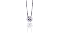 Collana e ciondolo con diamanti - Asta Preziosi Collana e ciondolo con diamanti - Asta Preziosi