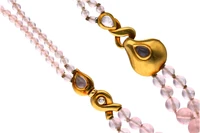 Manfredi, collana in quarzo rosa e diamante - Asta Preziosi Manfredi, collana in quarzo rosa e diamante - Asta Preziosi