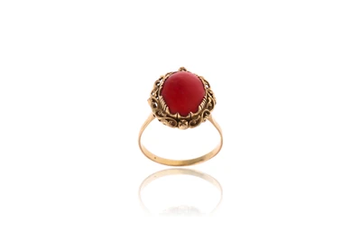 Anello con corallo - Asta Preziosi Anello con corallo - Asta Preziosi