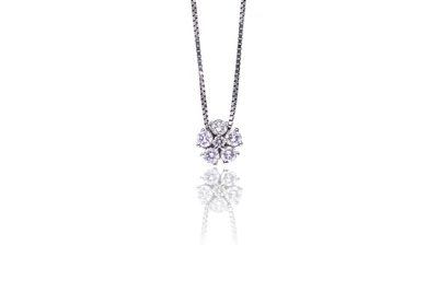 Collana e ciondolo con diamanti - Asta Preziosi Collana e ciondolo con diamanti - Asta Preziosi