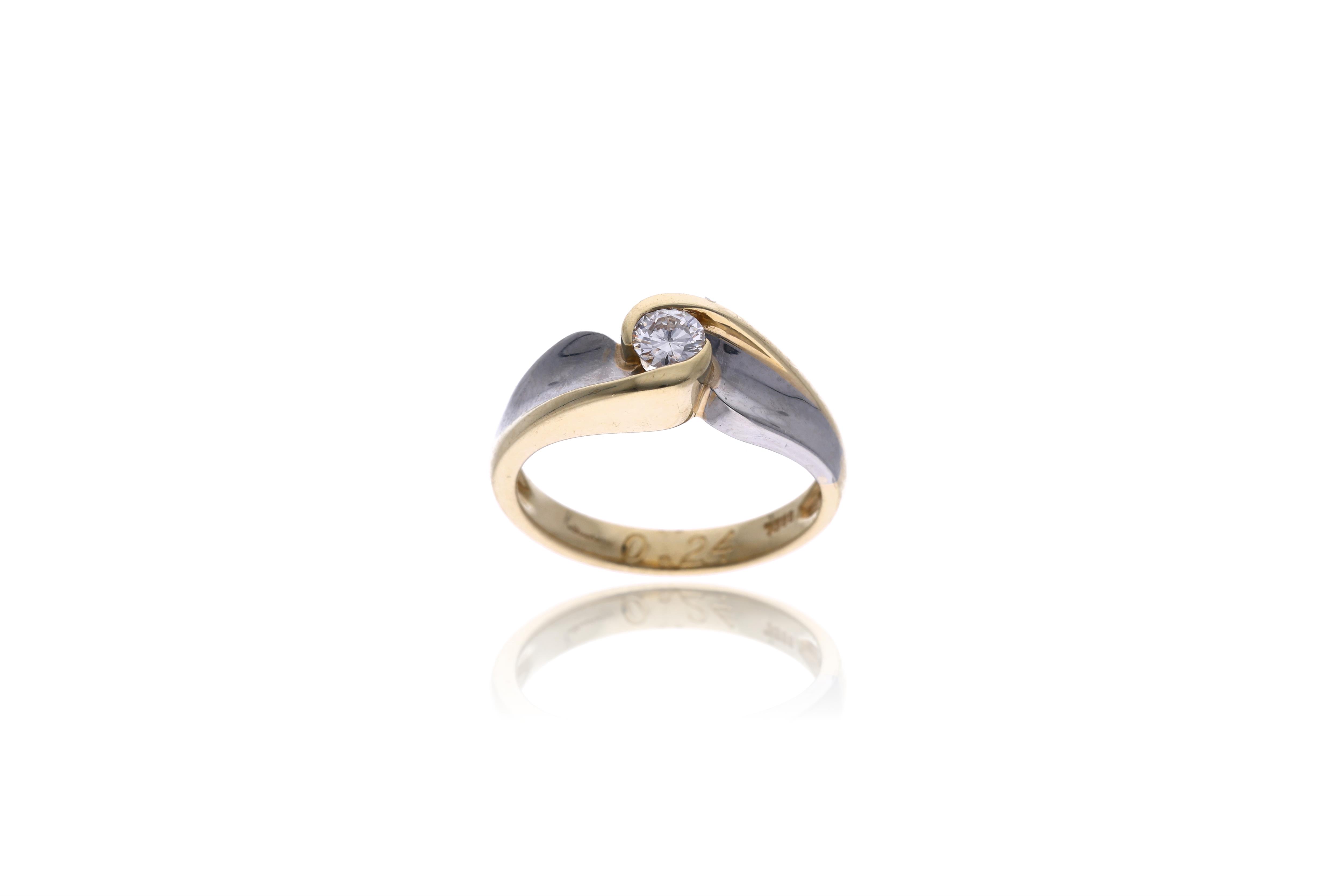 Anello con diamante - Asta Preziosi