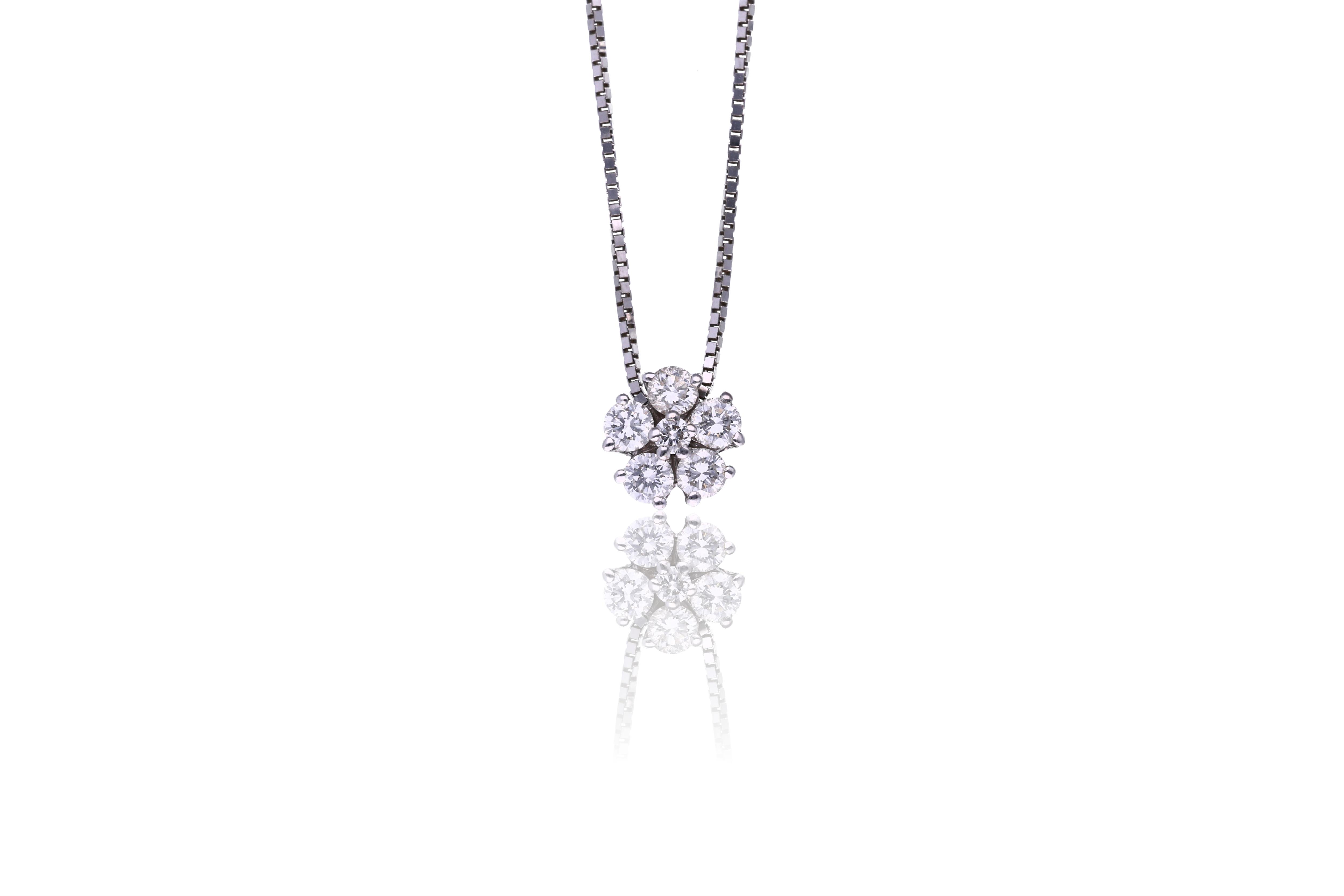 Collana e ciondolo con diamanti - Asta Preziosi