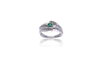 Anello con smeraldo e diamanti - Asta Preziosi Anello con smeraldo e diamanti - Asta Preziosi