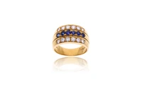 Anello con zaffiri e diamanti - Asta Preziosi Anello con zaffiri e diamanti - Asta Preziosi
