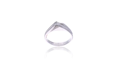 Anello con diamante - Asta Preziosi