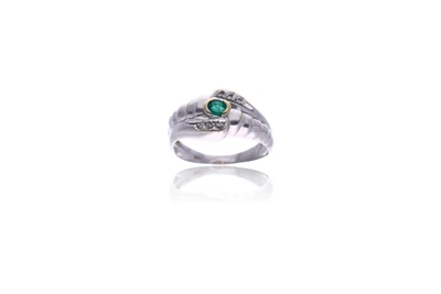 Anello con smeraldo e diamanti - Asta Preziosi Anello con smeraldo e diamanti - Asta Preziosi