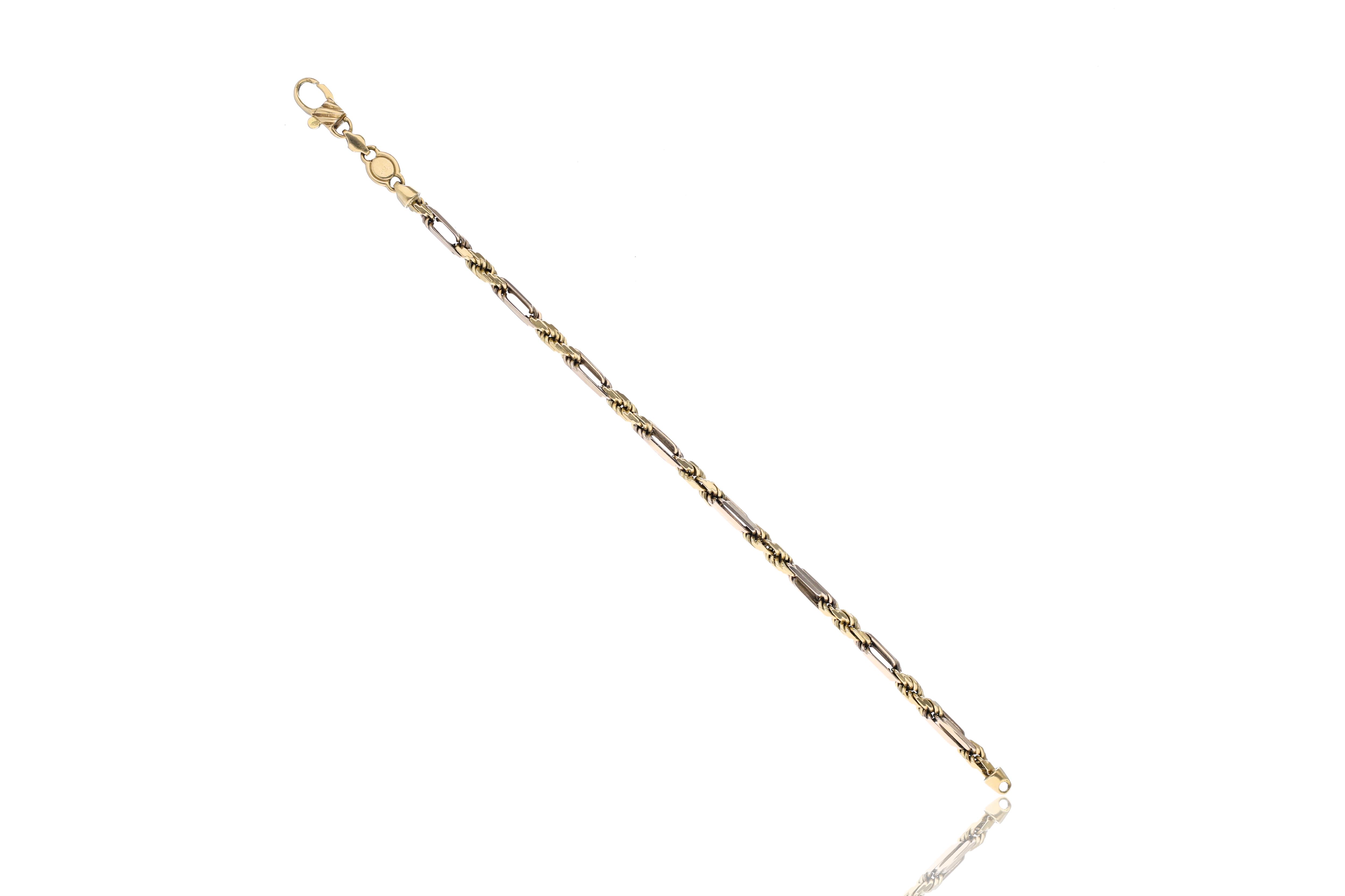 Bracciale in oro bicolore - Asta Preziosi