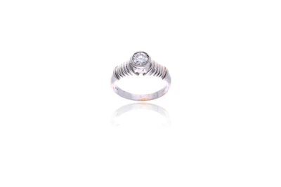Anello con diamante - Asta Preziosi