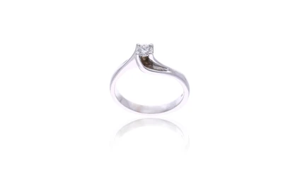 Anello con diamante - Asta Preziosi