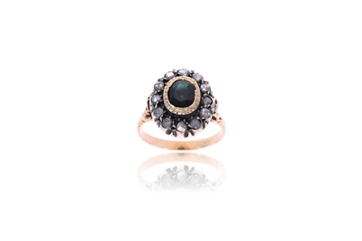 Anello con diamanti e zaffiro - Asta Preziosi