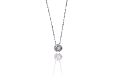 Collana punto luce con diamante - Asta Preziosi