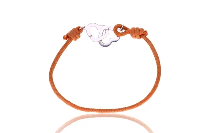 Dinh Van, bracciale in oro e tessuto - Asta Preziosi