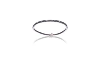 Bracciale con diamanti, diamanti neri e pietra - Asta Preziosi
